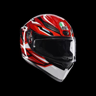 casco integrale AGV K1 S nero rosso bianco