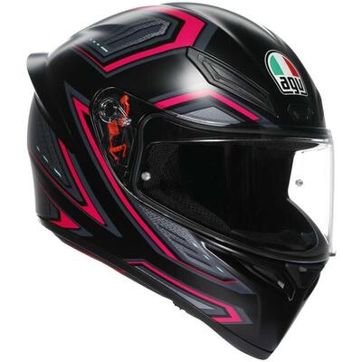 Casco Integrale AGV K1 S Sling Opaco Nero Rosa