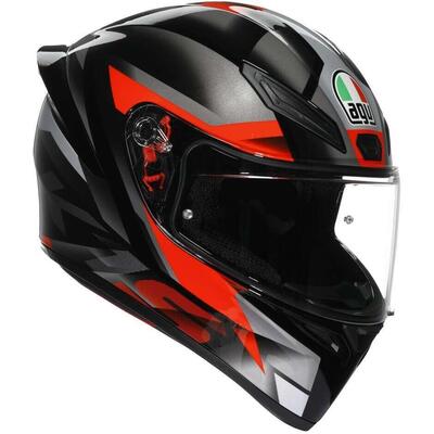 Casco Integrale AGV K1 S Fastlap Nero Grigio Rosso
