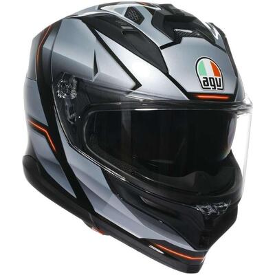 Casco Integrale AGV K7 Jaeger Nero Argento In Fibr
