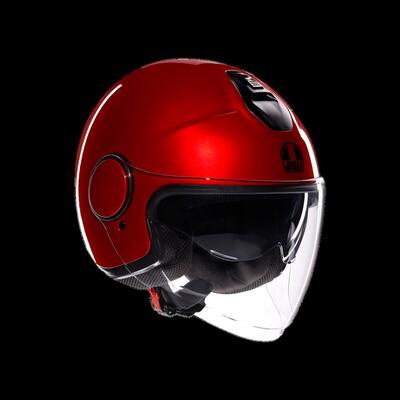 casco jet AGV Eteres Mono Corsa rosso