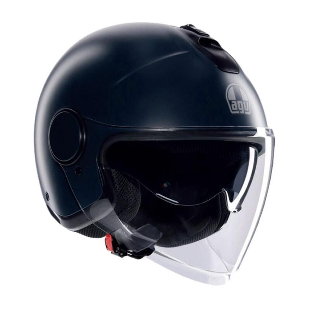 casco jet AGV Eteres ottanio verde opaco