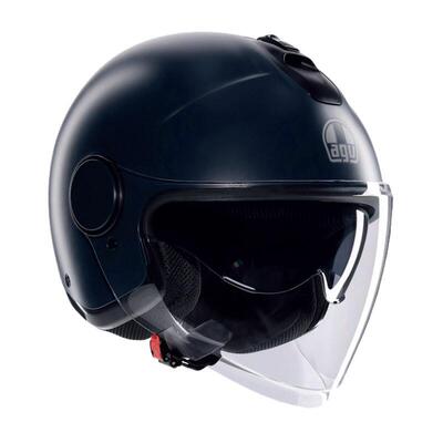 casco jet AGV Eteres ottanio verde opaco