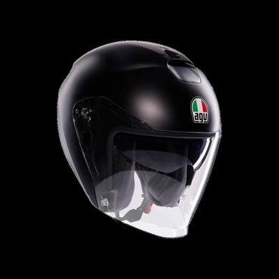 casco jet AGV Irides Mono Matt Nero