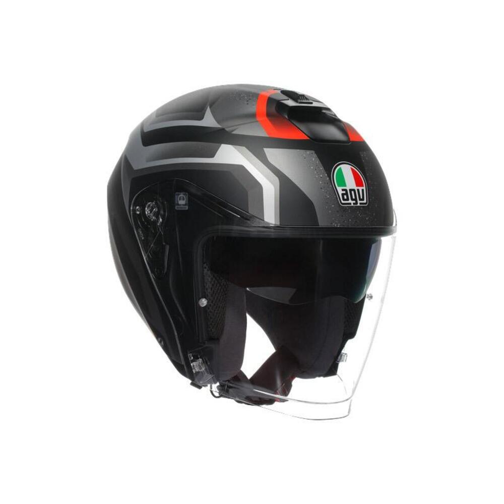 Casco Jet AGV Irides Zurigo Nero Opaco Grigio