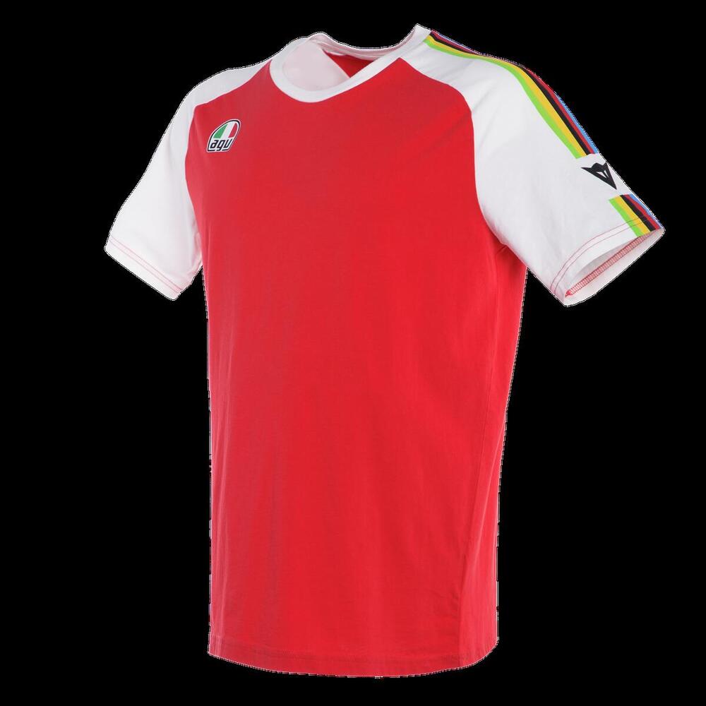 T-shirt Dainese AGO 1 rosso bianco