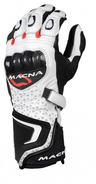 Guanti moto pelle estivi racing Macna Track R con