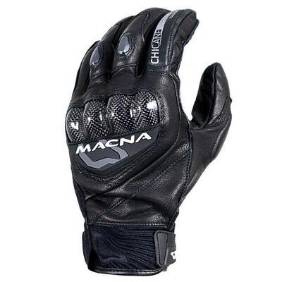 Guanti moto pelle estivi Macna Chicane Nero