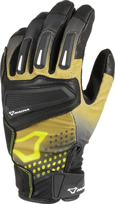 Guanti moto donna estivi Macna Jugo Nero Giallo fl