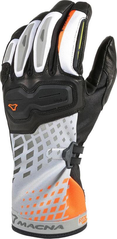 Guanti moto estivi Macna Terra RTX WP Nero Grigio