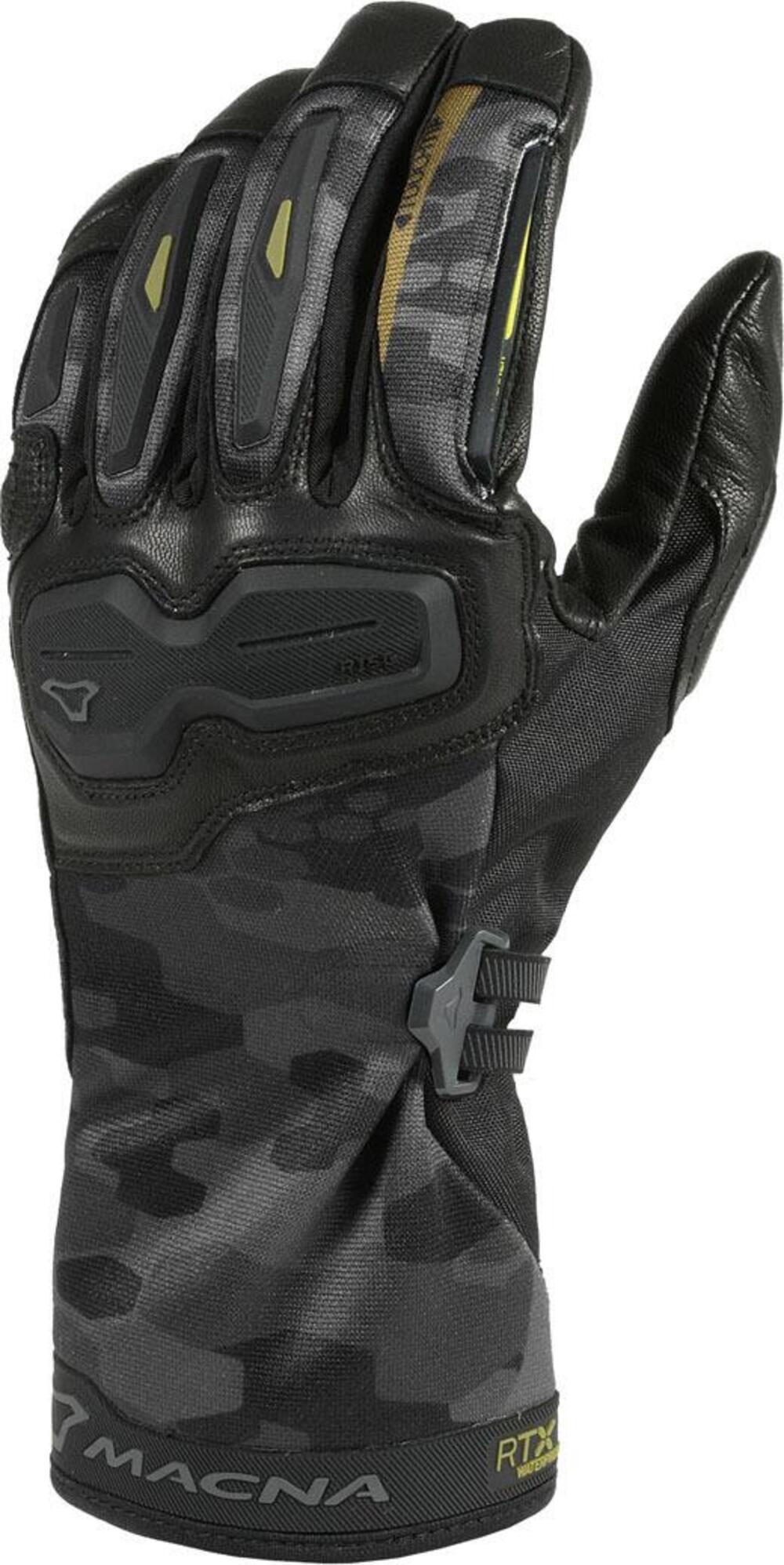 Guanti moto estivi Macna Terra RTX WP Nero Grigio