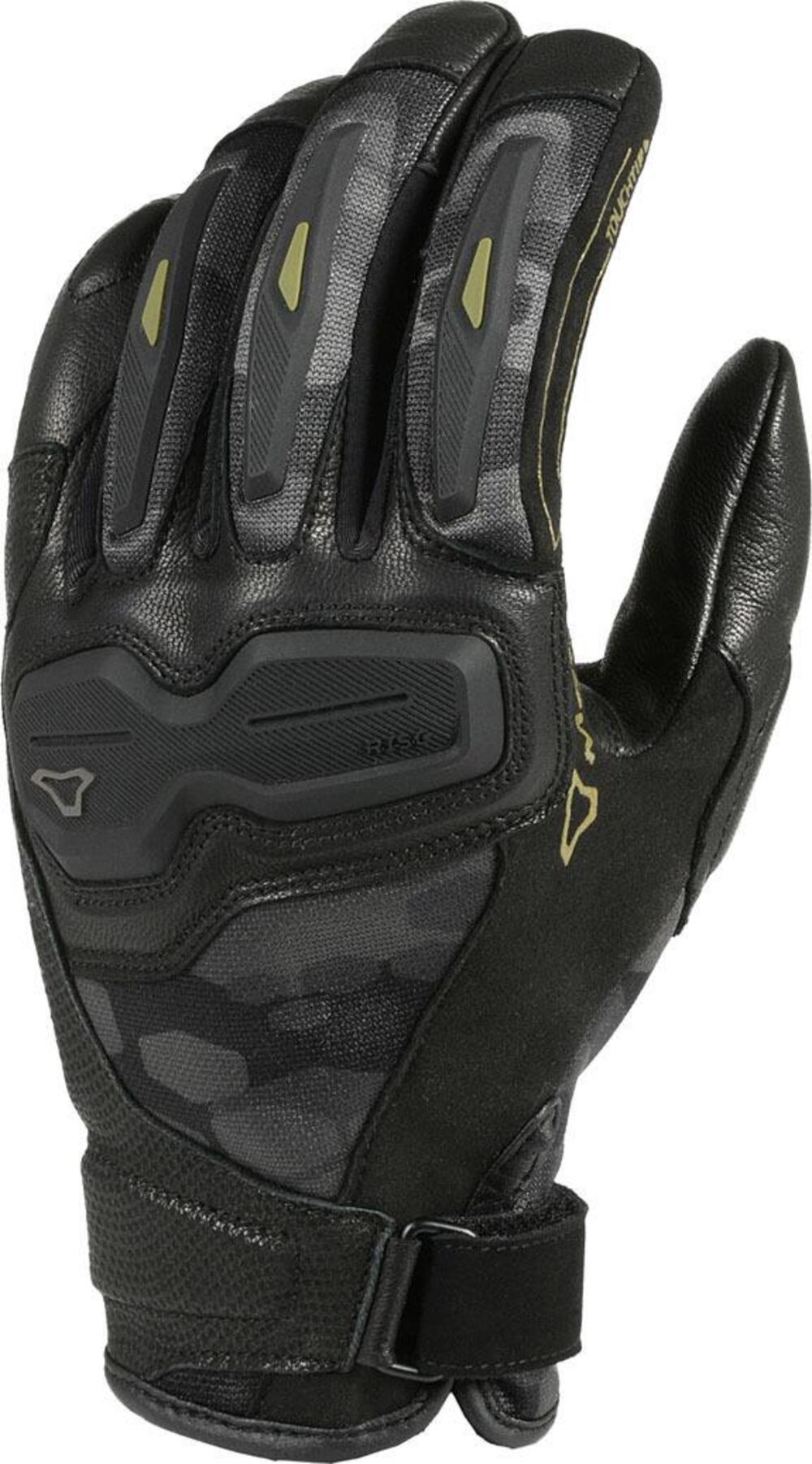 Guanti moto estivi Macna Haros Nero Grigio scuro C