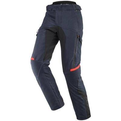 Pantaloni Moto Ixon Midgard PT Navy Rosso Vivo