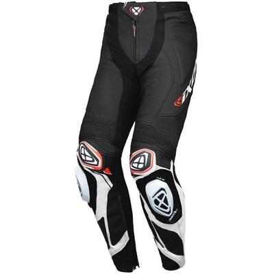 Pantalone moto pelle Ixon VORTEX 3 PT Nero bianco