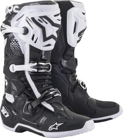 Stivali cross Alpinestars TECH 10 Nero Bianco