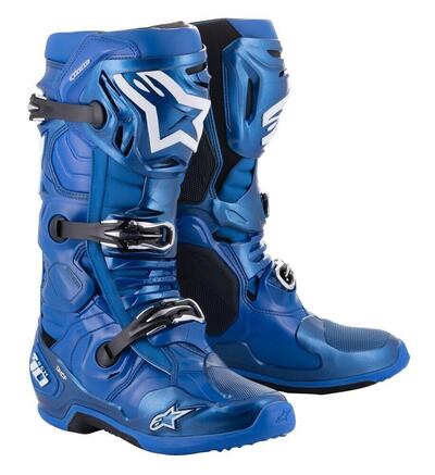 Stivali cross Alpinestars Tech 10 Blu Nero