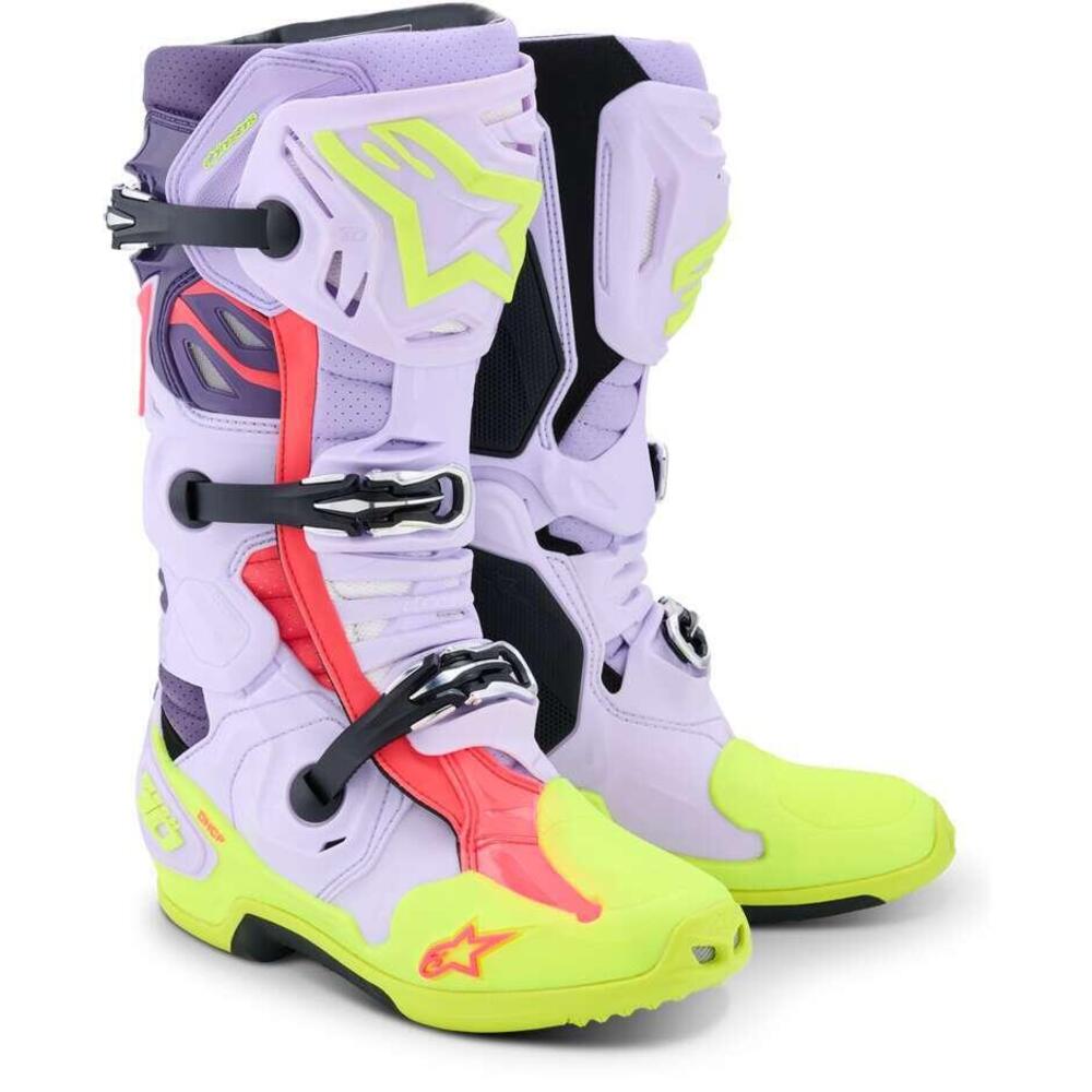 Stivali Cross Alpinestars Tech 10 Supervented Viol