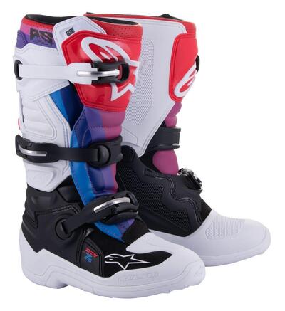 Stivali cross bambino Alpinestars TECH 7 S Bianco