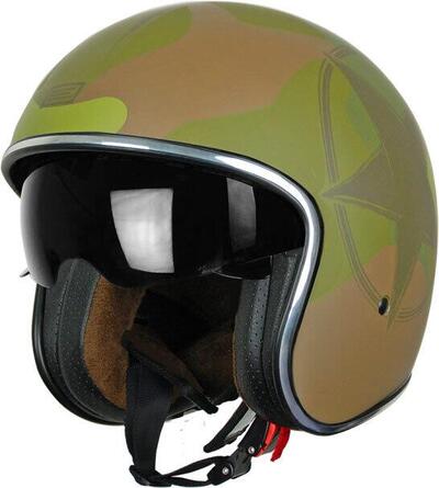 Casco jet Origine Sprint Verde militare Matt Origi 