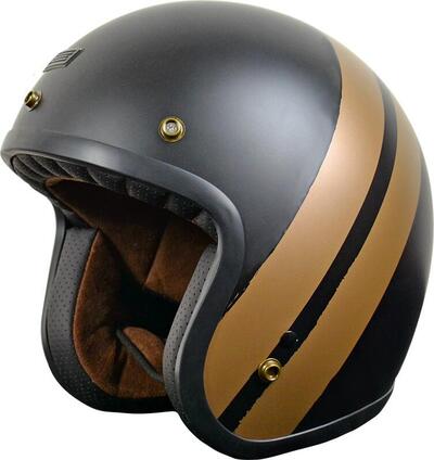 Casco jet Origine Primo Jack Bronzo Opaco Nero Ori 