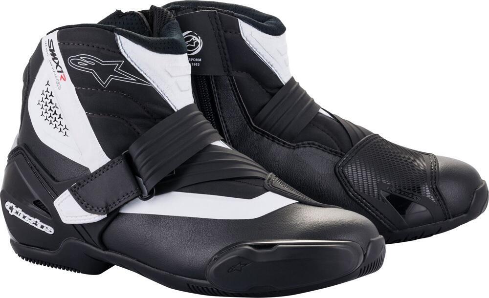 Scarpe moto Alpinestars SMX-1 R V2 Nero Bianco