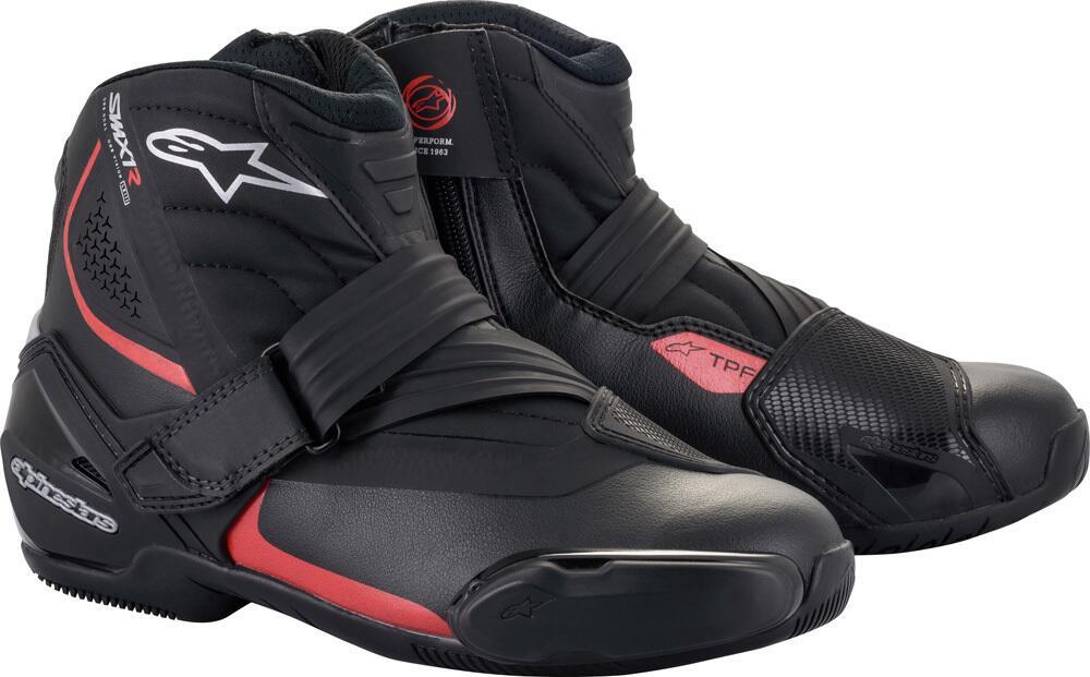 Scarpe moto Alpinestars SMX-1 R V2 Nero Rosso