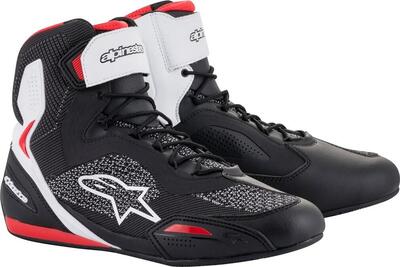 Scarpe moto Alpinestars FASTER-3 RIDEKNIT Nero Bia