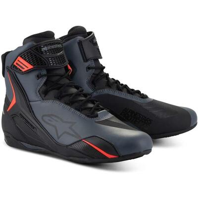 Scarpe moto Alpinestars Faster-4 nero grigio rosso