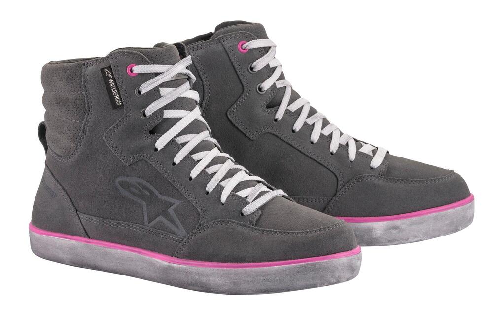 Scarpe moto donna Alpinestars J-6 WATERPROOF Grigi
