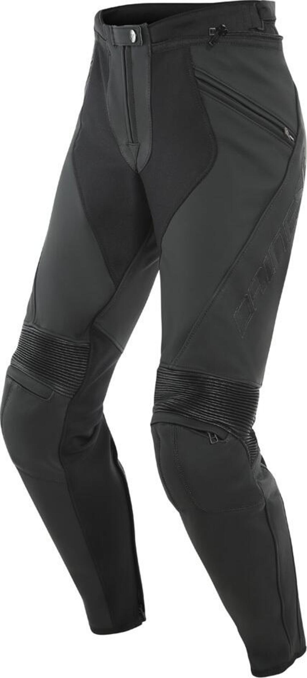 Pantaloni moto pelle donna Dainese PONY 3 LADY Ner