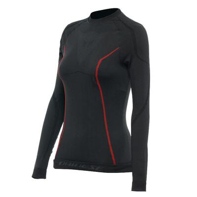 Maglia termica moto donna Dainese LS Nero Rosso