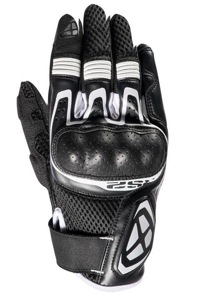 Guanti moto pelle e tessuto estivi Ixon RS2 Nero B