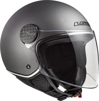 Casco jet LS2 SPHERE LUX Solid Titanio Opaco