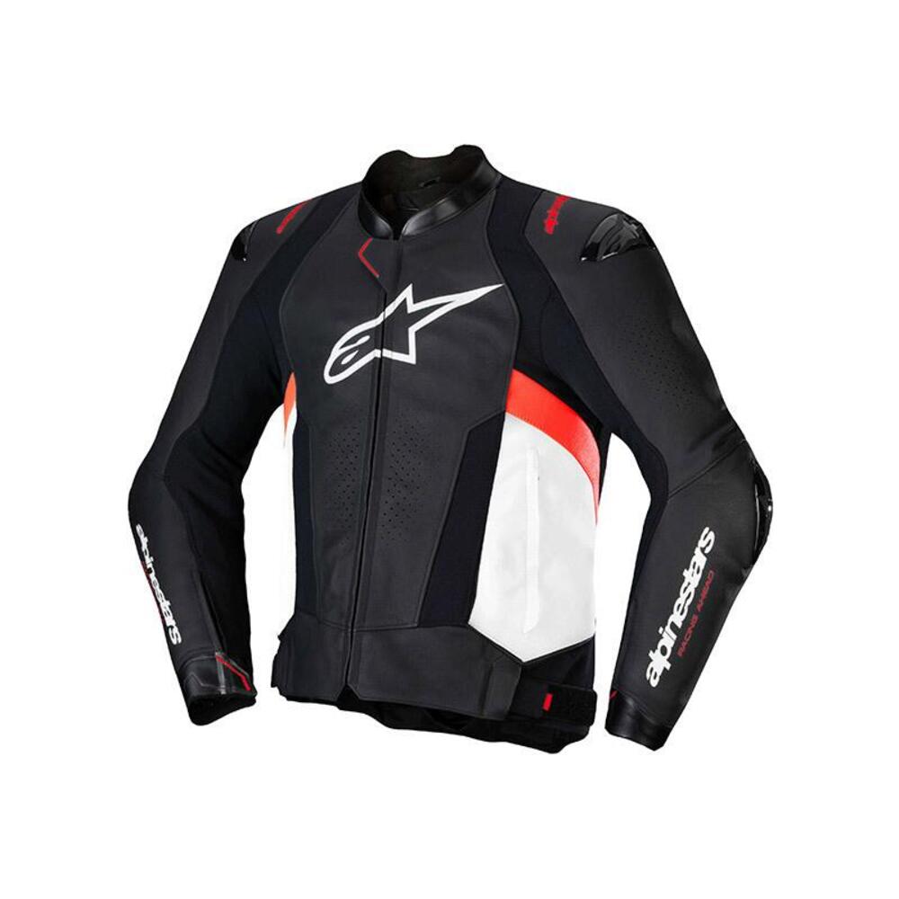 Giacca moto Alpinestars Missile V3 bianco rosso