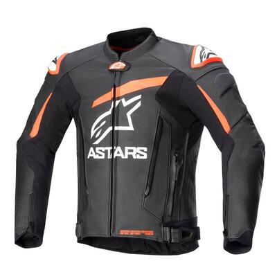 Giacca moto pelle Alpinestars GP PLUS V4 Nero Ross