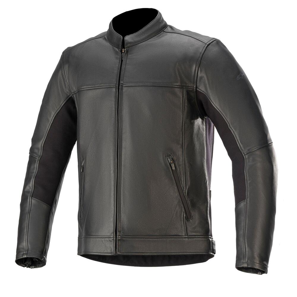 Giacca moto pelle Alpinestars TOPANGA Nero