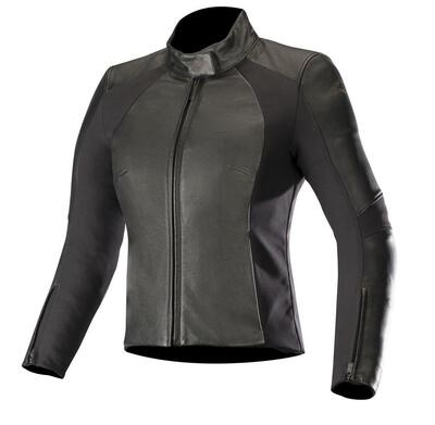 Giacca moto donna pelle Alpinestars VIKA v2 Nero