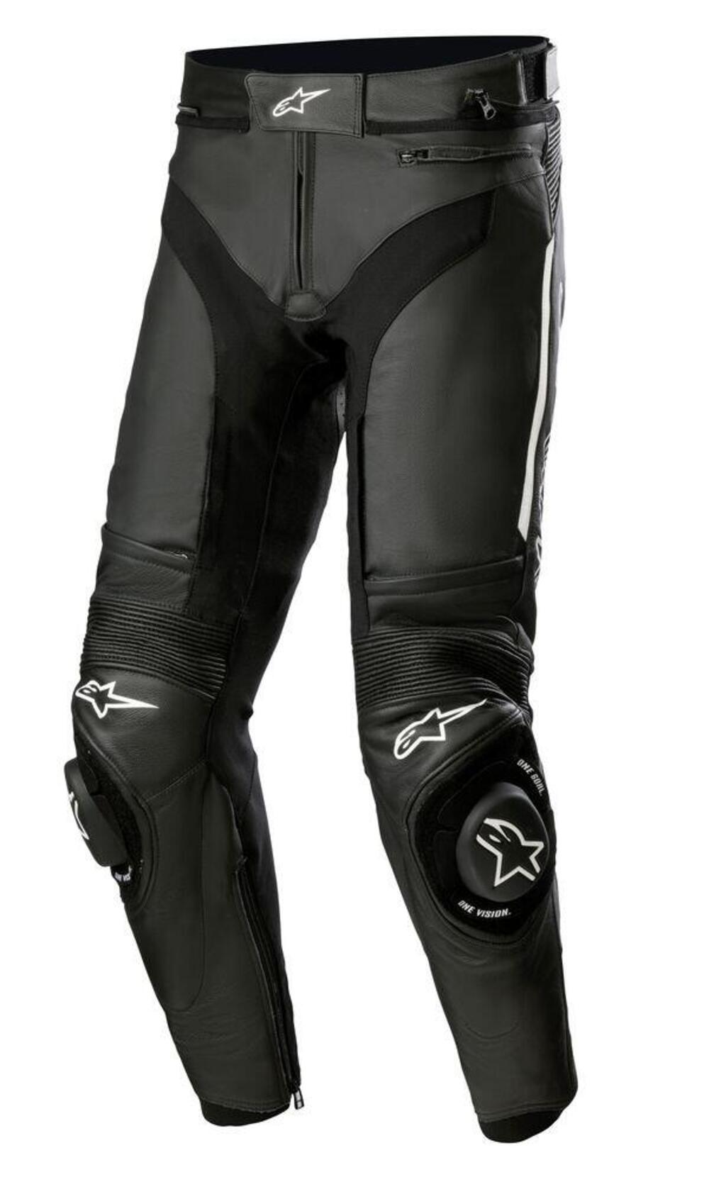 Pantaloni moto pelle Alpinestars MISSILE V3 Nero