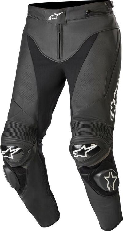 Pantaloni moto pelle Alpinestars TRACK V2 Nero