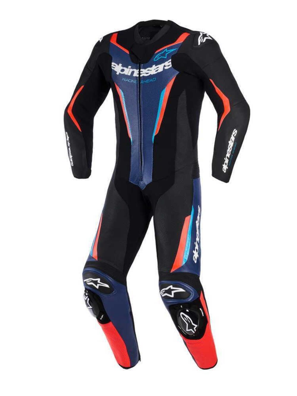 Tuta Moto Pelle Intera Alpinestars GP Force V2 Ner