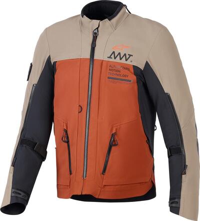 Giacca Moto Alpinestars AMT-8 Drystar Ruggine Nero