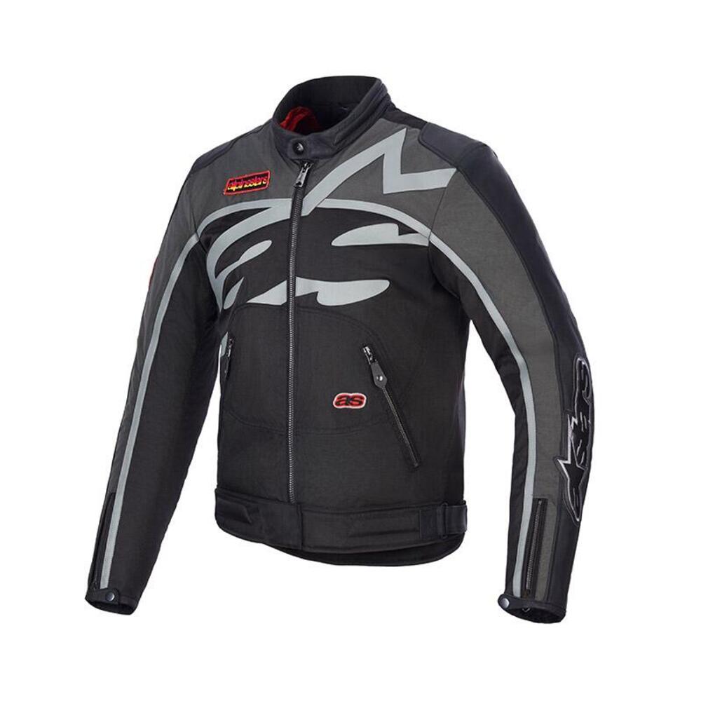 Giacca Moto Alpinestars Axton Nero Grigio