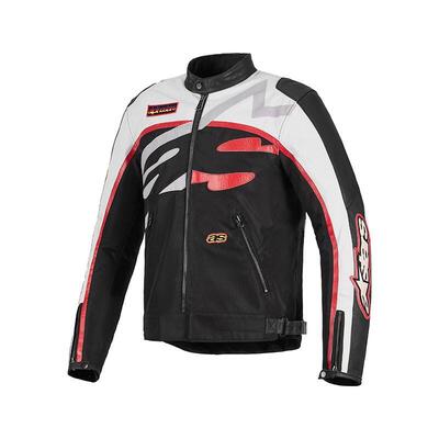 Giacca Moto Alpinestars Axton Bianco Rosso