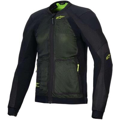 Giacca Moto Estiva Alpinestars Troop-Air Nero Gial