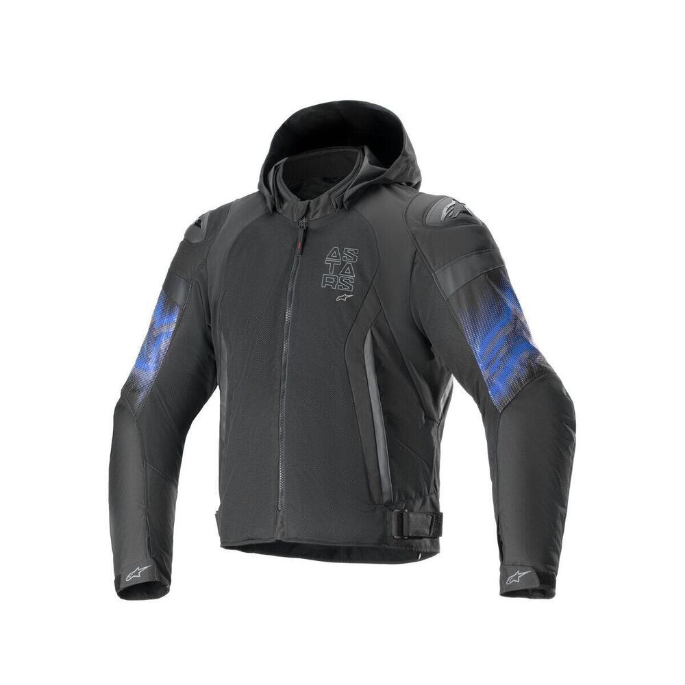 Giacca moto Alpinestars ZACA AIR VENOM WP Nero Blu