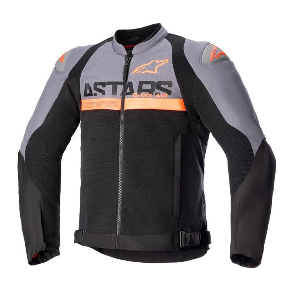 Giacca moto estiva Alpinestars SMX AIR Grigio Nero