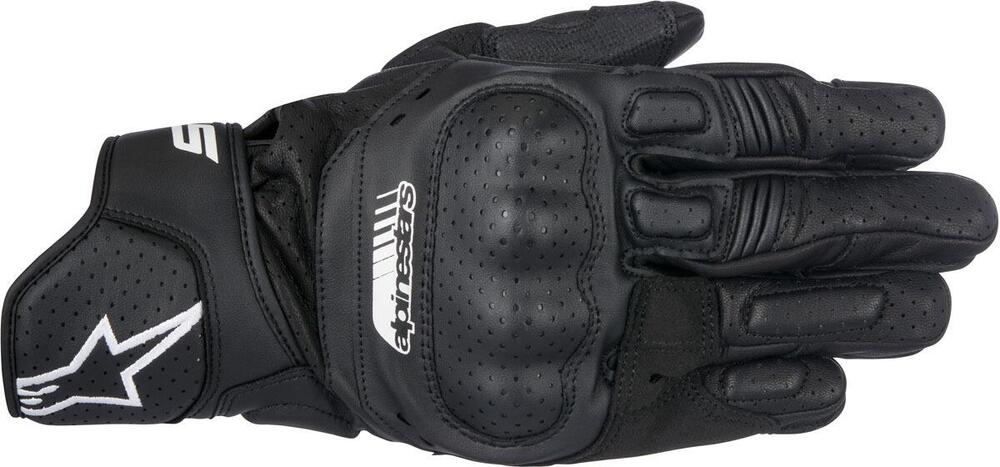 Guanti moto pelle estivi Alpinestars SP-5 neri