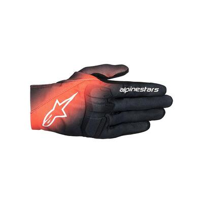 Guanti moto Alpinestars Reef V2 Nero Rosso Fluo Bi