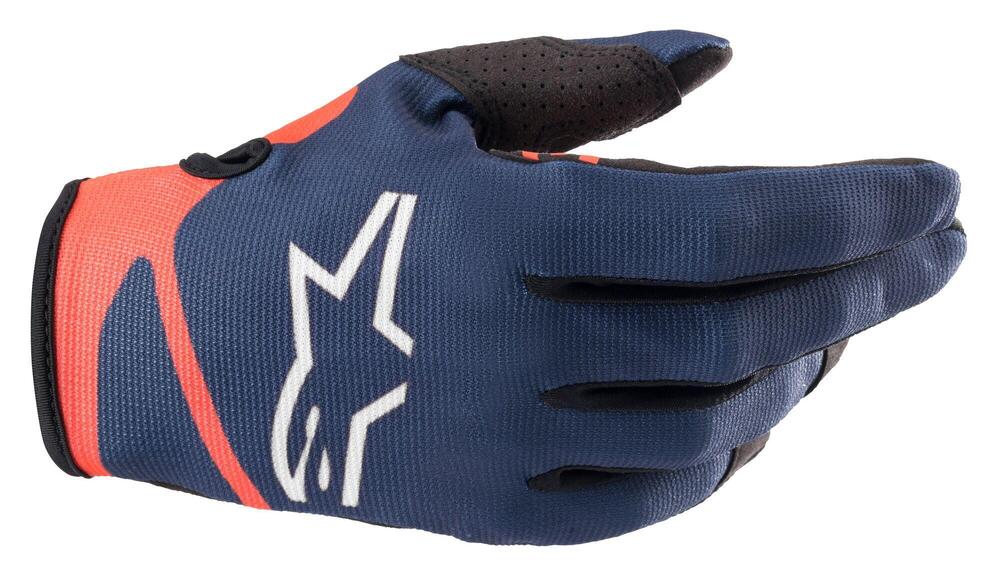 Guanti cross Alpinestars RADAR NV Blu scuro Rosso