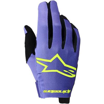 Guanti Cross Alpinestars Radar Viola Giallo Fluo